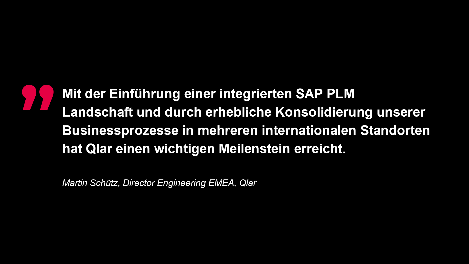 Zitat Qlar (ehemals Schenck Process)
