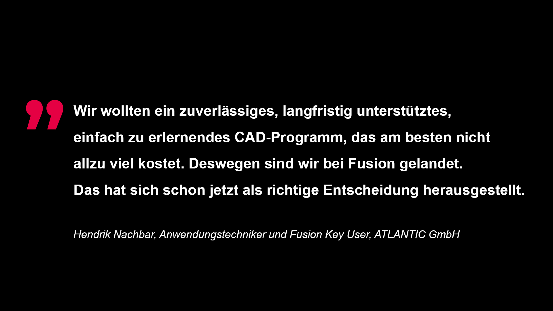 Zitat ATLANTIC Fusion