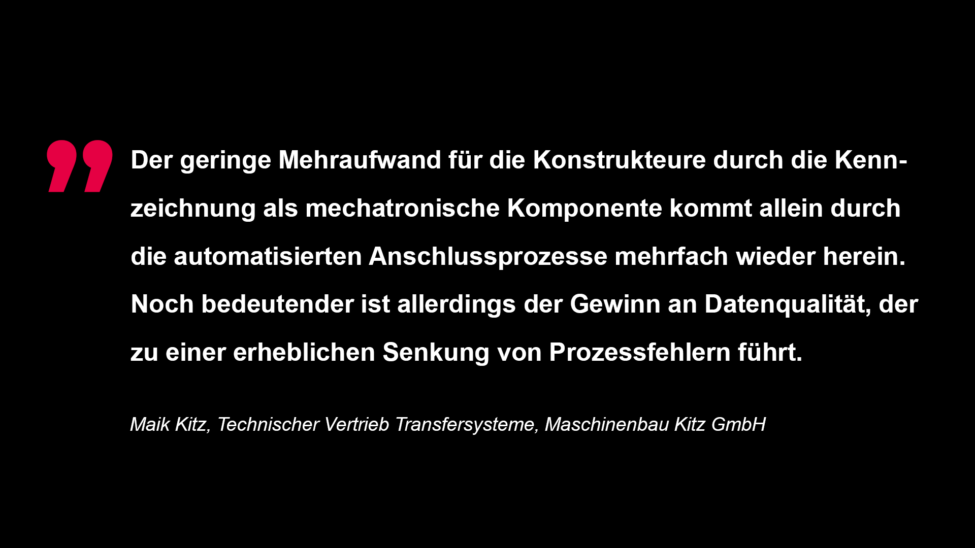 Zitat Maschinenbau Kitz