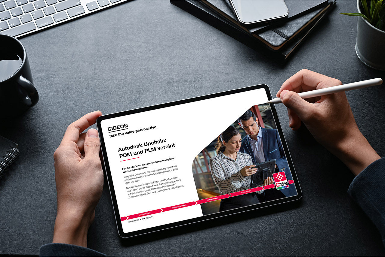 Cideon E-Book | Autodesk Upchain: PDM und PLM vereint