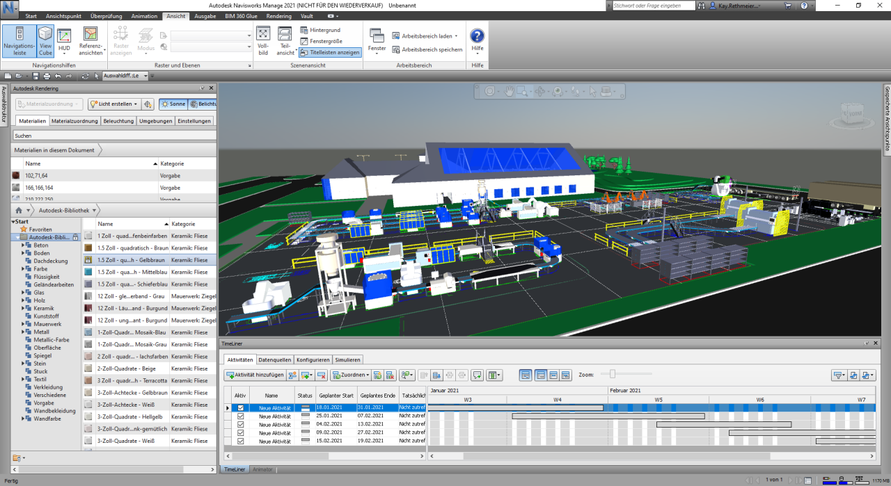 Factory Design Utilities Navisworks Basis Training CIDEON