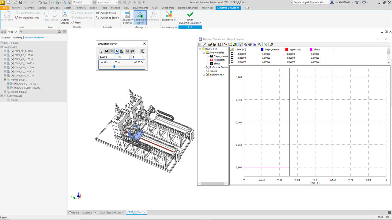 Trainings CIDEON Inventor Dynamische Simulations