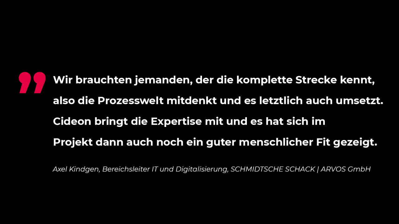 Zitat Schmidtsche Schack Arvos GmbH